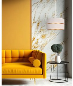 Duolla - Lampadario a sospensione con filo DUO 1xE27/15W/230V diametro 40 cm color crema/oro