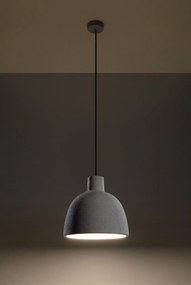 Lampadario a Sospensione in Cemento Bianco DAMASO E27 da interno