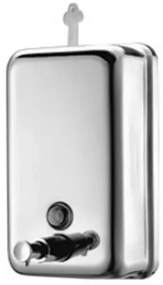 Distributore sapone liquido a parete 1200 ml in acciaio inox satinato