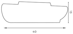 Plafoniera BARBOS 2xG9/8W/230V bianca
