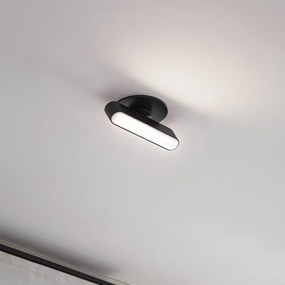 Lindby Luci LED da incasso Eldrin, nero, barra luminosa, 13,1 cm