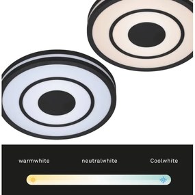 Briloner - Plafoniera LED dimmerabile RIPPLE LED/24W/230V 3000-6500K + +TC