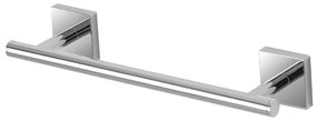 Porta asciugamani dritto da muro 30 cm in acciaio cromo serie Easy