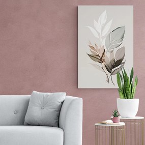 Quadro su tela – Foglie minimaliste
