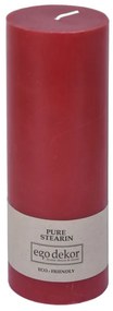 Candela rossa Friendly, tempo di combustione 60 h Eco - Eco candles by Ego dekor