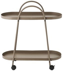Tavolino da servizio in metallo su ruote 27,5x60 cm Empoli – House Nordic