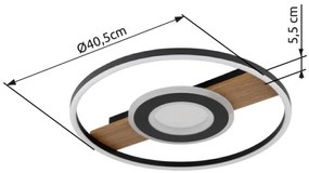 Globo 67323-24 - Plafoniera LED PIKARA LED/24W/230V