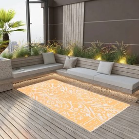 Tappeto Da Esterni Arakıl Arancione E Bianco 80x150 Cm İn Pp /
