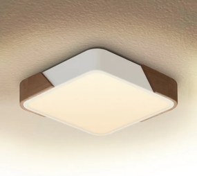 Brilagi - Plafoniera LED PILANA LED/24W/230V rovere/bianco 32x32 cm