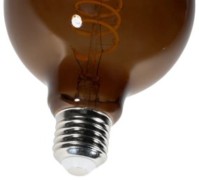 Set di 5 lampadine LED E27 dimmerabili G95 marroni 4W 120 lm 1800K