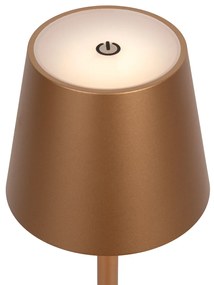 Lampada da tavolo per esterni oro incl. LED con dimmer touch ricaricabile - Janet