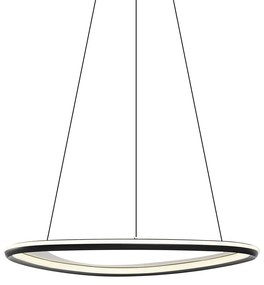 Lampada a sospensione di design nera dimmerabile a 3 livelli - Organico