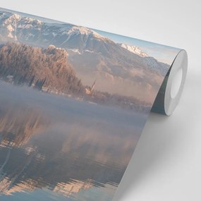 Carta da parati – Chiesa sul lago Bled in Slovenia