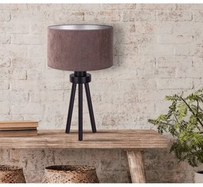 Duolla - Lampada da tavolo LYON 1xE27/15W/230V diametro 30 cm marrone