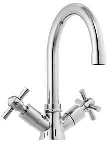 Aqualine - Miscelatore per lavabo XENIA 22,2 cm cromo lucido