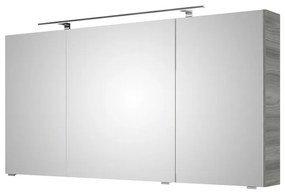 Pensile con luce Cassca PELIPAL grigio sangallo laurea  L 140 x H 70 x P 15 cm