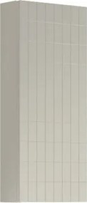 Pensile bagno Pixel Grid laccato Beige Greige, 1 anta apertura da sinistra P 17 x L 30 x H 80 cm