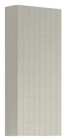 Pensile bagno Pixel laccato opaco grigio pastello, 1 anta apertura da sinistra P 17 x L 30 x H 80 cm
