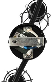 Faretto da soffitto moderno nero 86 cm 4 luci - Botu