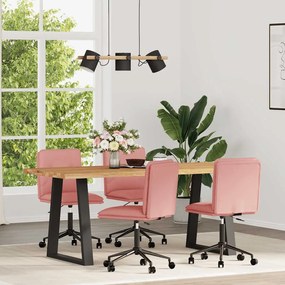 Sedie Da Pranzo 4 Pz Rosa İn Similpelle /