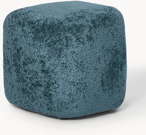 Pouf alto in teddy bouclé Wolke
