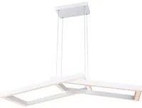 Sospensione Moderna Balance In Acciaio Bianco Led Integrato 96W 3000K