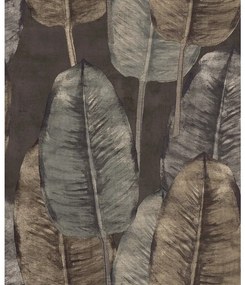 Carta da parati Tahiti Rubbertree  marrone, 53 cm x 10.05 m