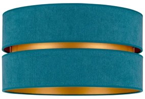 Duolla - Plafoniera DUO 1xE27/40W/230V diametro 40 cm turchese/oro