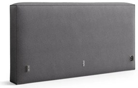 Letto matrimoniale imbottito grigio scuro con contenitore con rete inclusa 180x200 cm Simon Olivia – Micadoni