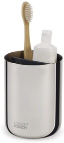 Portaspazzolino in acciaio inox in argento lucido EasyStore Luxe - Joseph Joseph