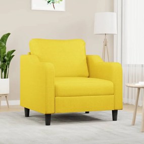 Poltrona Giallo Chiaro 60 Cm İn Tessuto /