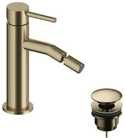 Rubinetto per bidet LOOP SANYCCES oro spazzolato lucido