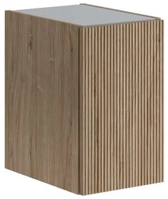Armadietto bagno a terra Opera 1 anta P 45.5 x L 30 x H 50 cm noce naturale
