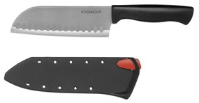 Coltello santoku con affilatore