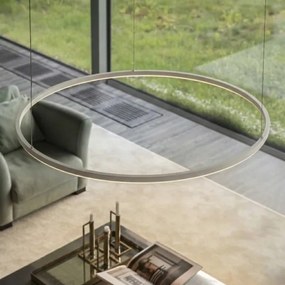 Ideal Lux - Lampadario sospeso con cavo ORACLE SLIM LED/29W/230V 3000K Ø 50 cm bianco