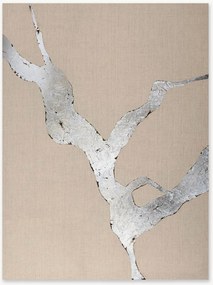 Quadro su tela dipinto a mano Wild Horizon Silver