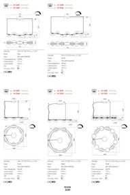 Redo 01-3239 - Applique a LED SINCLAIR LED/6,5W/230V CRI 93 IP21 oro