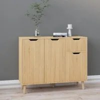 Credenza Rovere Sonoma 90x30x72 cm in Truciolato cod mxl 9217