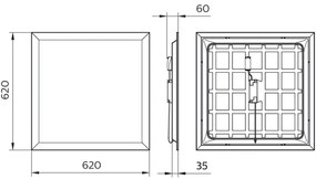 Philips - Pannello LED per controsoffitto PROJECTLINE LED/36W/230V 62x62 cm