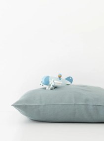 Federa di lino blu per bambini Nature, 40 x 60 cm Blue Fog - Linen Tales