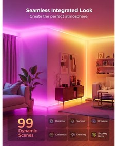 Govee - Neon MATTER LED binario d'angolo 5m RGBIC Wi-Fi