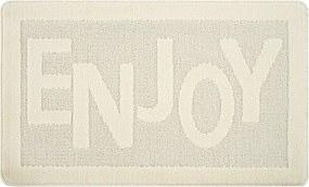 Tappetino per il bagno color crema 60x100 cm Enjoy – Foutastic