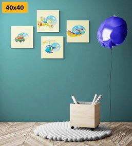 Set di quadri – Mezzi di trasporto adorabili