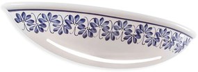 Applique Classica Trieste Bianco Decorato Filo Marrone 2 Luci E14