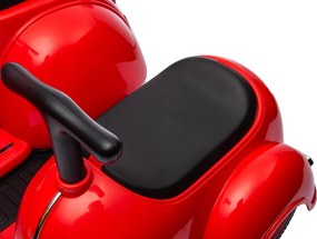 Piaggio Vespa con Sidecar Small Elettrica 6V per Bambini Rossa...