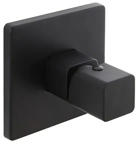 Miscelatore doccia ad incasso in ottone color nero opaco completo di corpo a muro Lotus