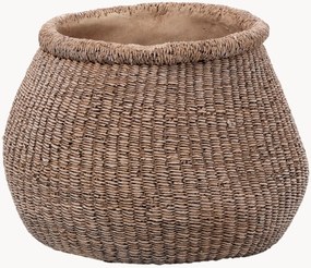 Vaso per fiori in cemento fatto a mano Faux-Puff, alt. 19 cm