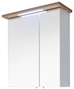 Mobile bagno sospeso bianco con specchio 60x72 cm Set 923 - Pelipal