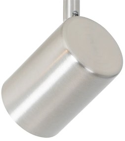 Plafoniera moderna in acciaio a 2 luci regolabile - Jeana