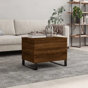 Tavolino Salotto Rovere Marrone 60x44,5x45 Cm Legno Multistrato /
